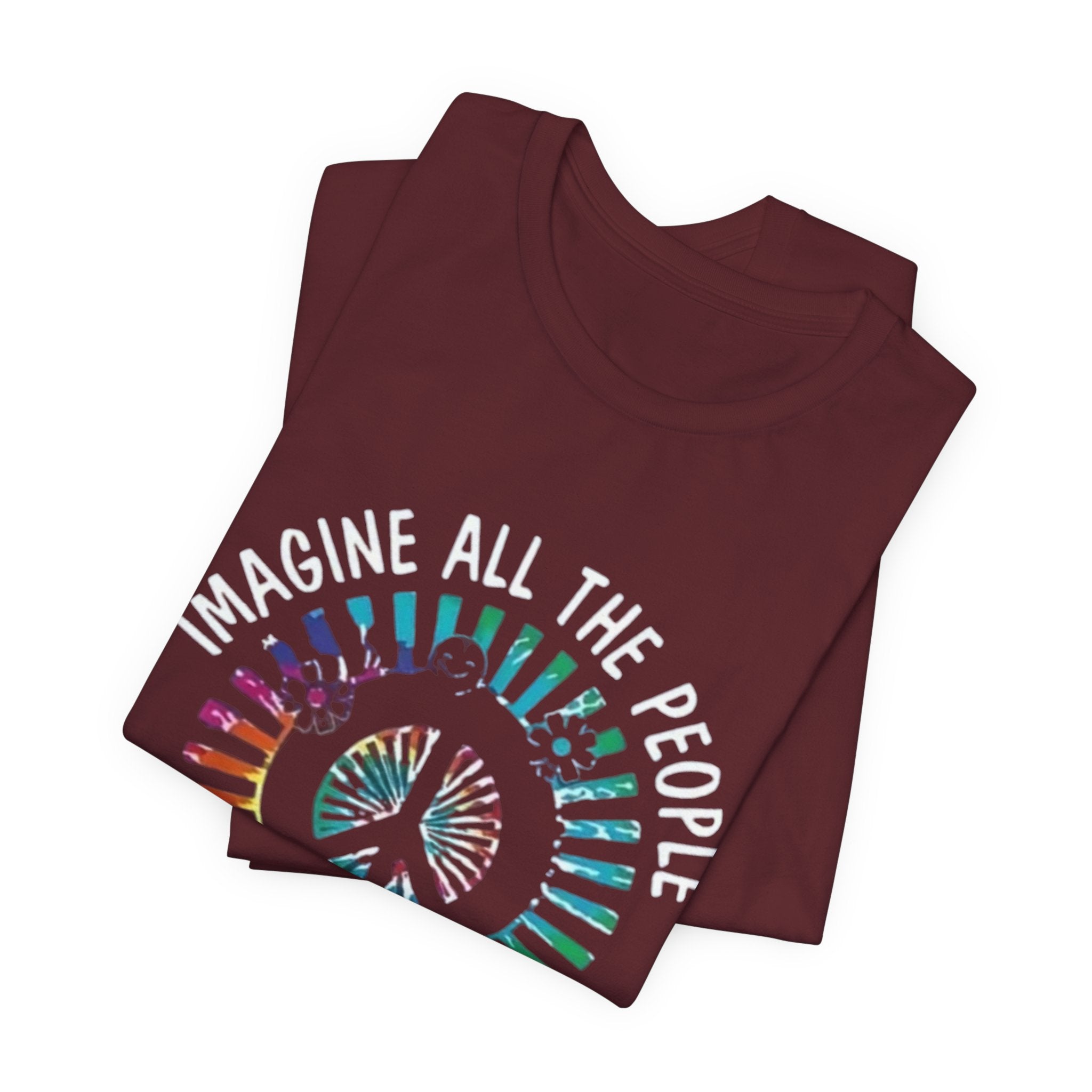 Unisex Peace Graphic Tee, Inspirational T-Shirt for Mindful Living, Ideal Gift for Festivals, Music Events, and Holidays