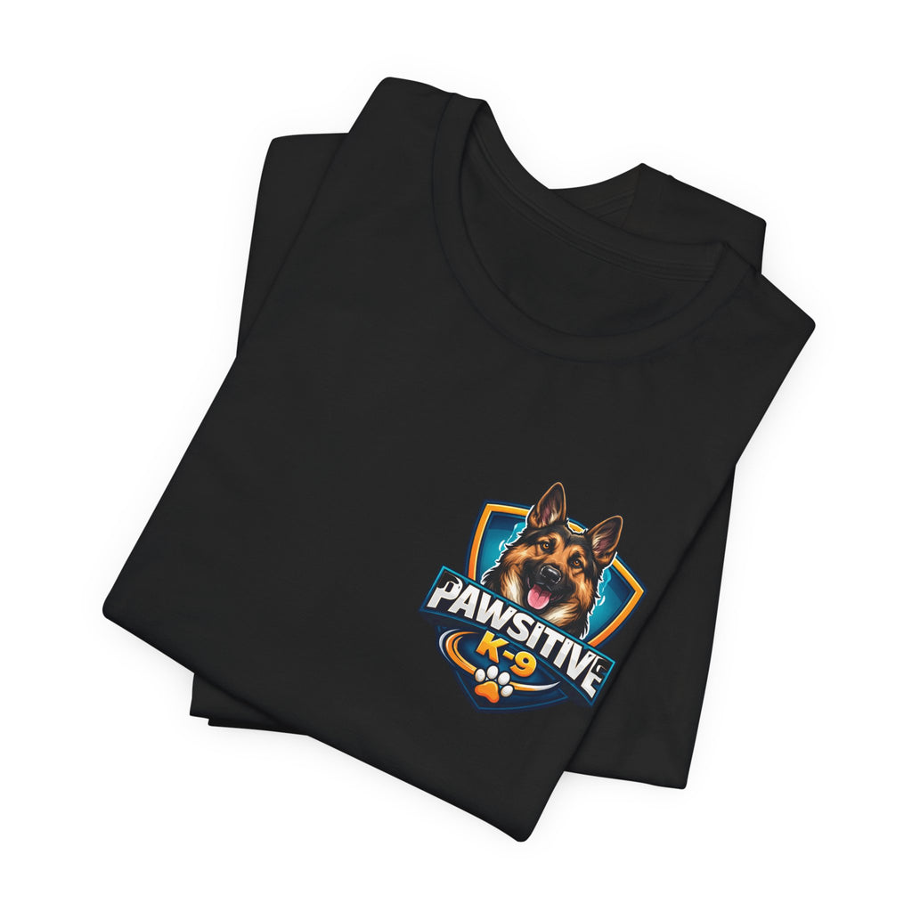 Pawsitive K-9 Dog Training Tee — "Pawsitive" Logo & Phone Number