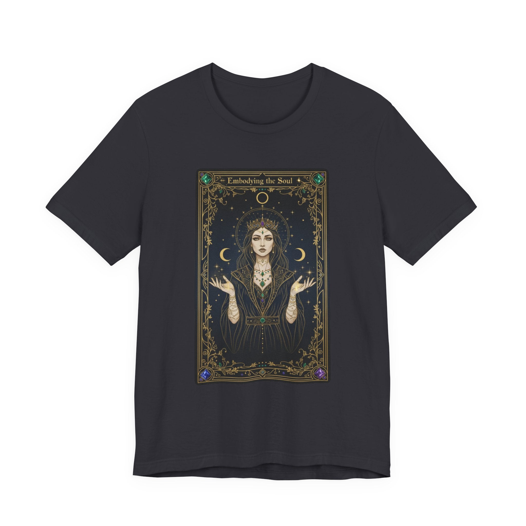 Moon Priestess Tarot Card T-Shirt | modern tarot apparel, classic tarot style