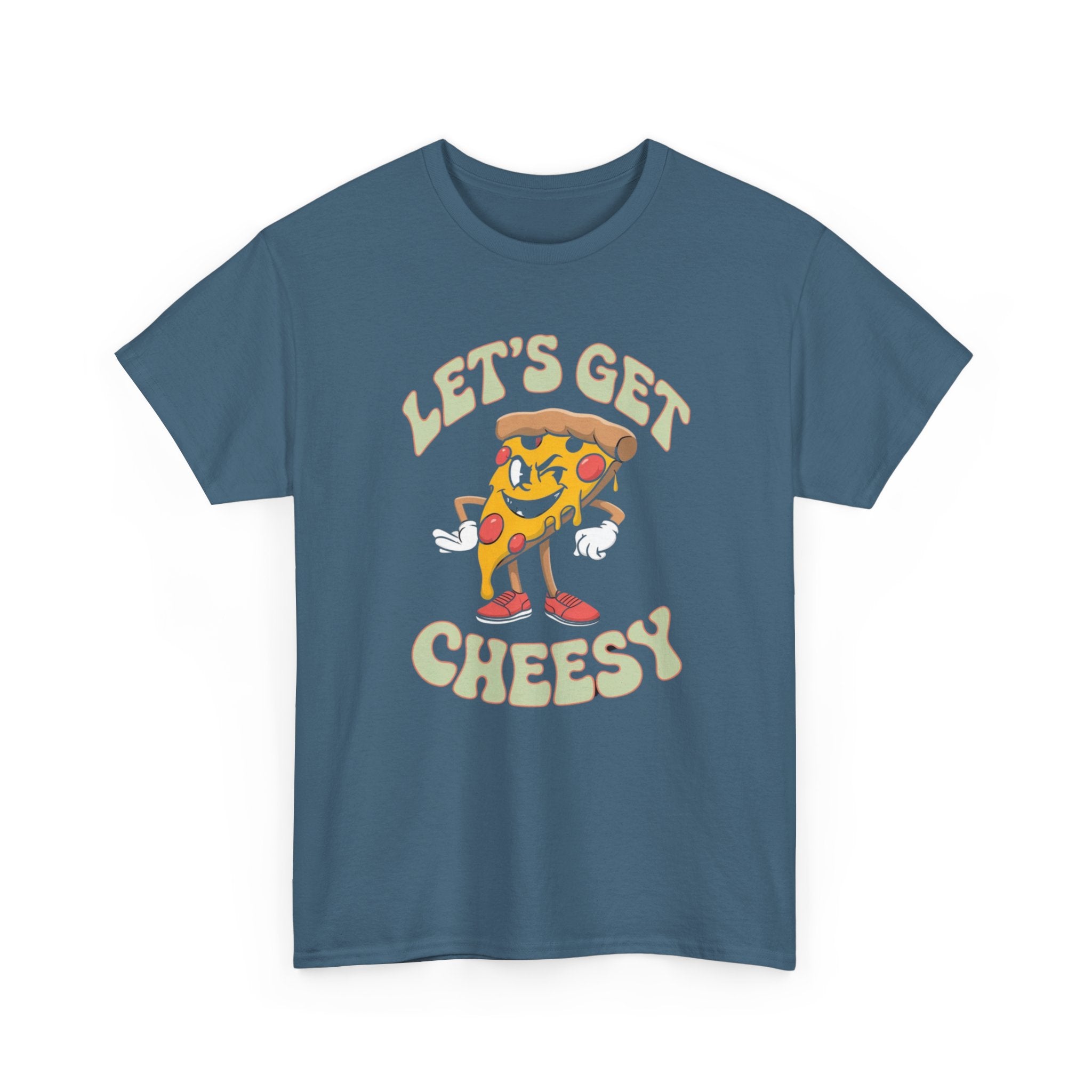Funny Pizza Unisex Tee, Let's Get Cheesy Shirt, Pizza Lover Gift, Cute Foodie T-Shirt, Food Pun Top, Men Women Pizza Tee