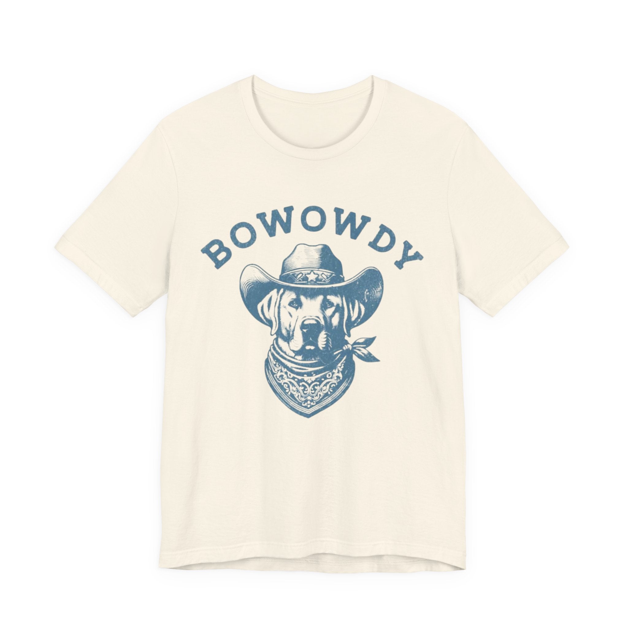 Bowowdy Dog Cowboy Tee | Western Dog Illustration, Bandana Hat