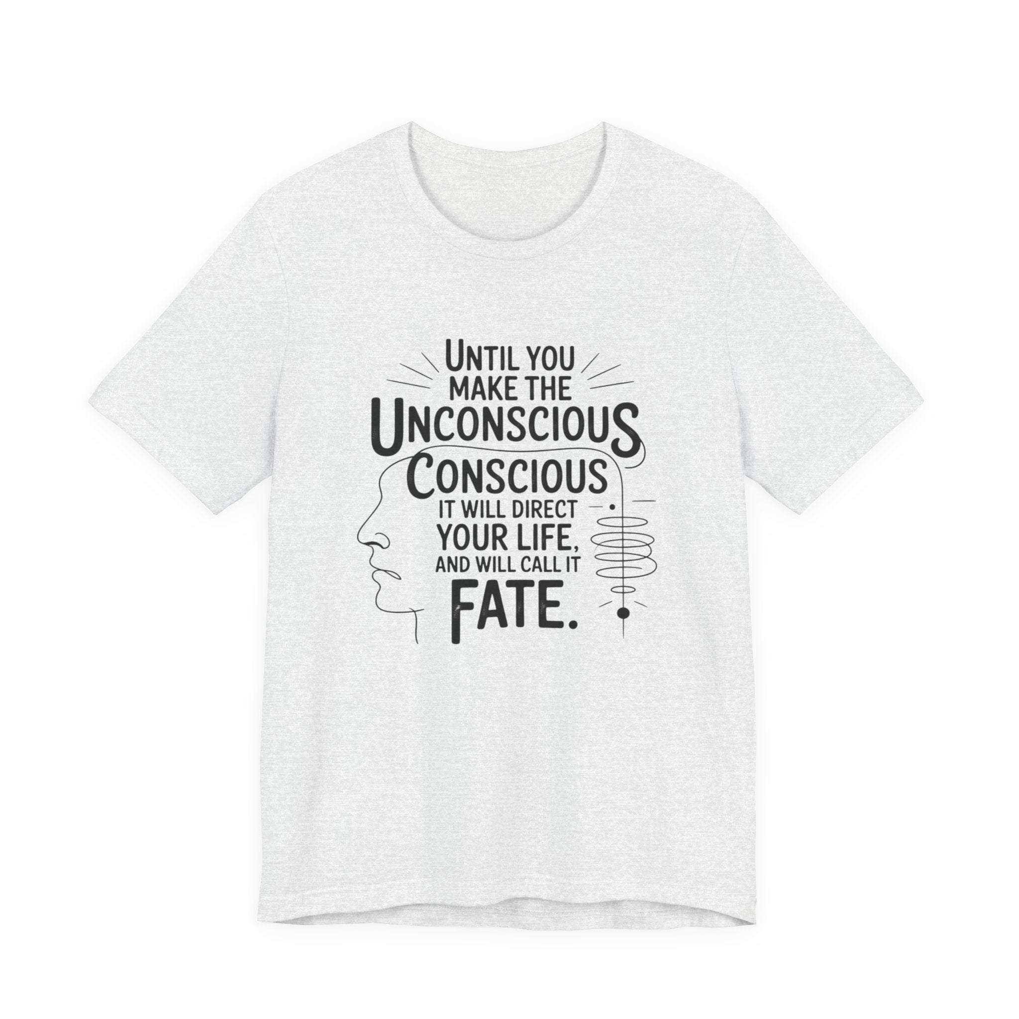 Carl Jung tee, Inspirational Quote Tee, Unisex Jersey Tee, Mindfulness T-Shirt, Motivational Shirt, Gift for Growth and Self-Discovery