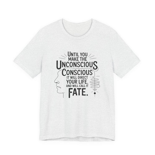 Carl Jung tee, Inspirational Quote Tee, Unisex Jersey Tee, Mindfulness T-Shirt, Motivational Shirt, Gift for Growth and Self-Discovery