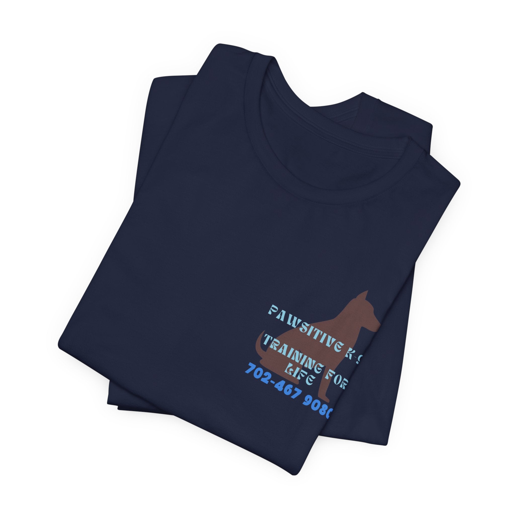 Dog Training T‑Shirt — “Pawsitive K9 Training for Life” Tee with Contact Number