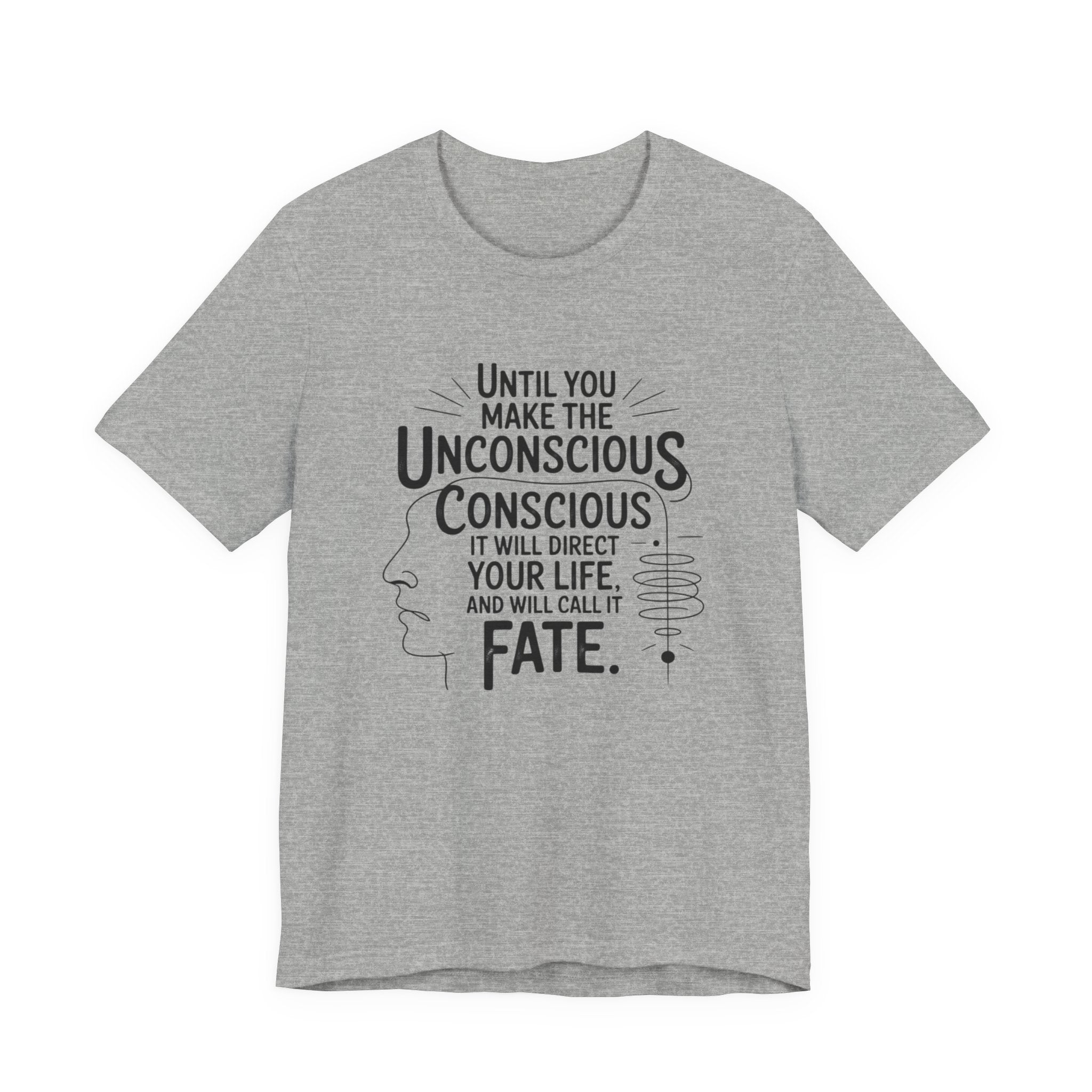Carl Jung tee, Inspirational Quote Tee, Unisex Jersey Tee, Mindfulness T-Shirt, Motivational Shirt, Gift for Growth and Self-Discovery