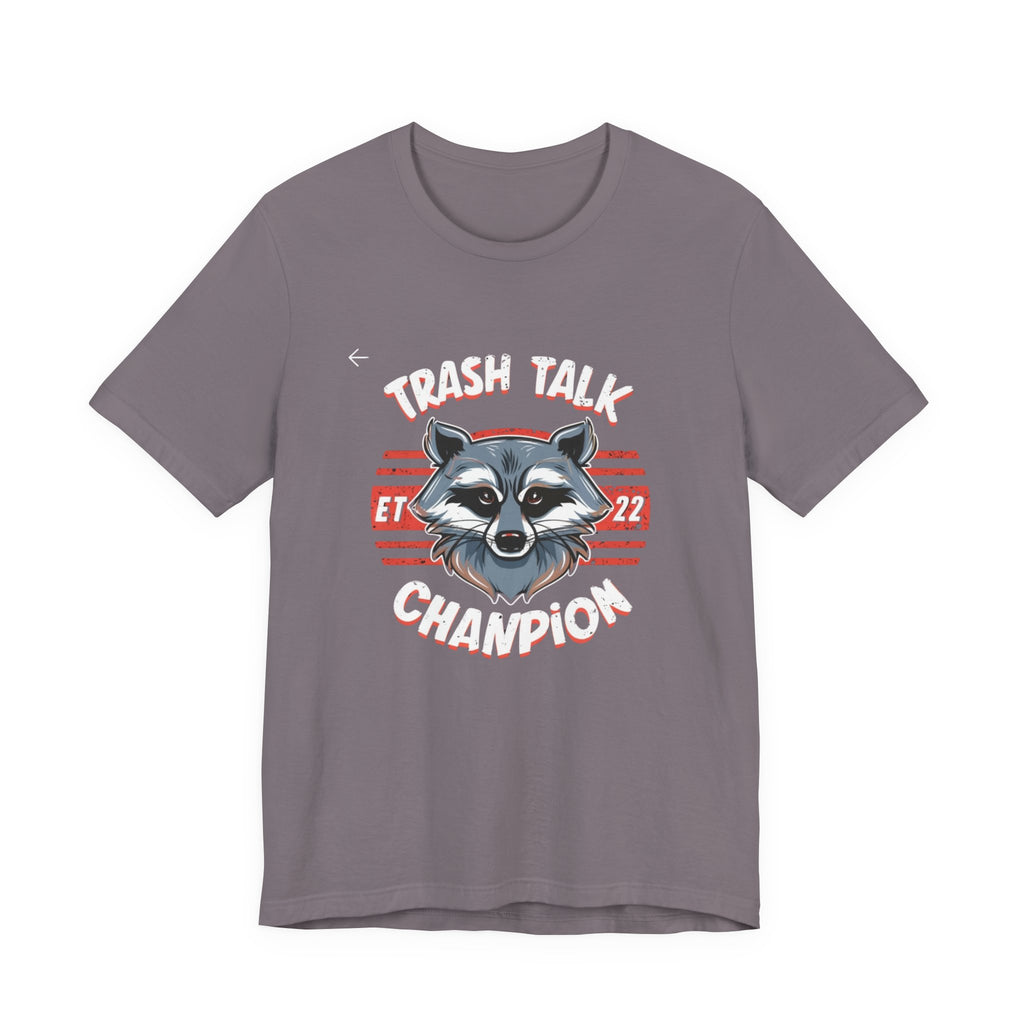 Funny Raccoon 'Trash Talk Champion' T-Shirt