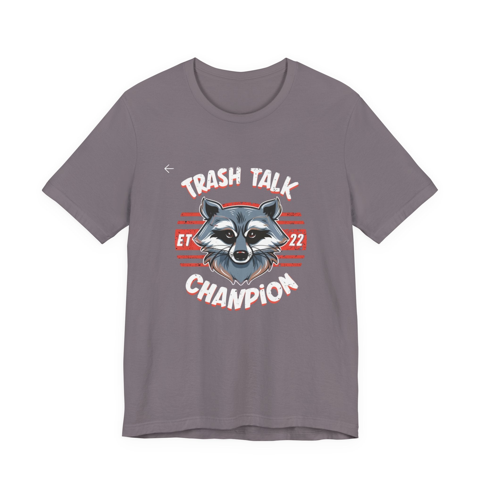 Funny Raccoon 'Trash Talk Champion' T-Shirt