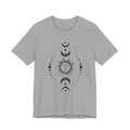 Celestial Phase Unisex Tee | Sun and Moon Graphic Tee, Astrology Shirt, Boho Style, Gift for Sky Lovers, Casual Everyday Wear