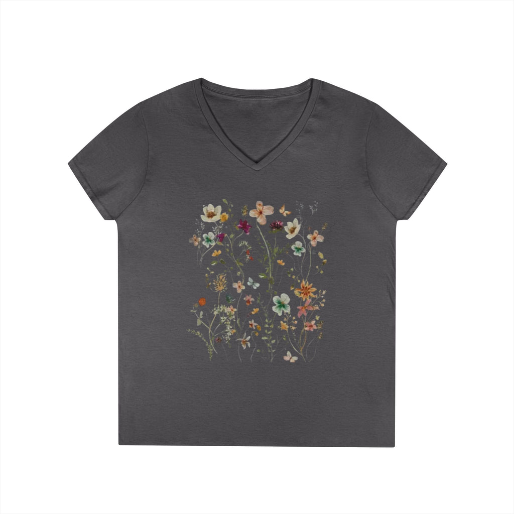 Floral Meadow V-Neck Tee