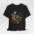 Celestial Nature Tee, Bohemian Style T-shirt for Nature Lovers, Astrology Gift, Casual Wear, Summer Vibes