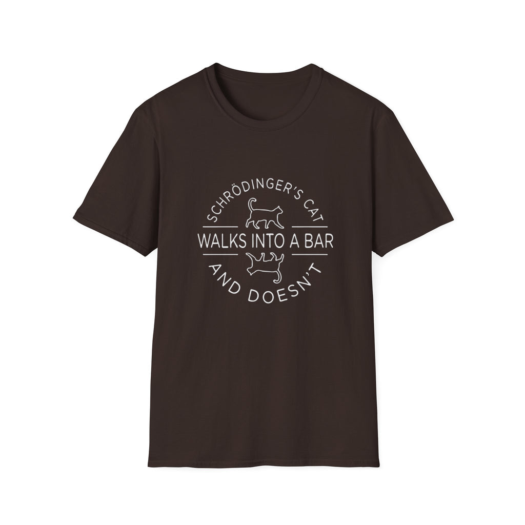 Schrodinger's Cat Science Tee, T-Shirt | Funny Cat Physics Shirt