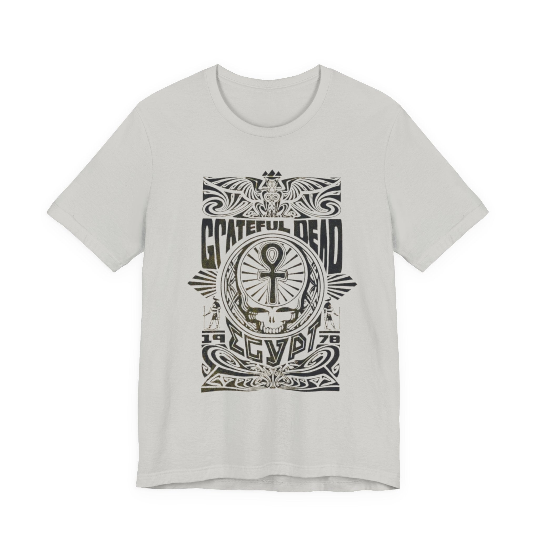 Grateful Dead Skull Ankh Graphic Tee | Vintage Band Poster Style