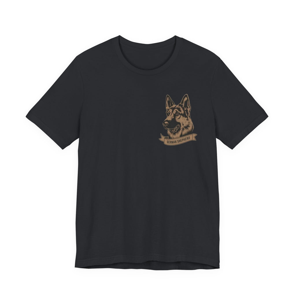 German Shepherd Portrait Tee — "Best Friend" Vintage Dog T-Shirt