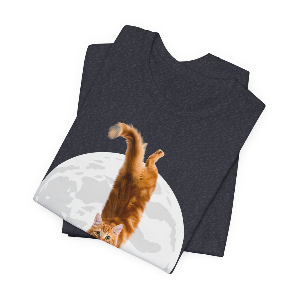 I Understand Cat Moon illustration tee | Ginger Cat, Moon Graphic Shirt