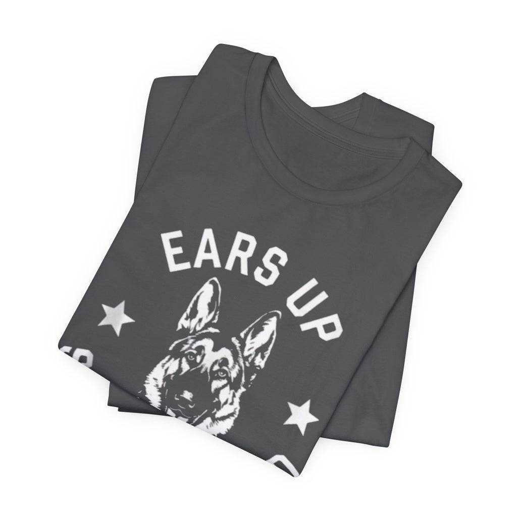 German Shepherd, Up System Armed Dog T-Shirt — Military K9 Handler Tee