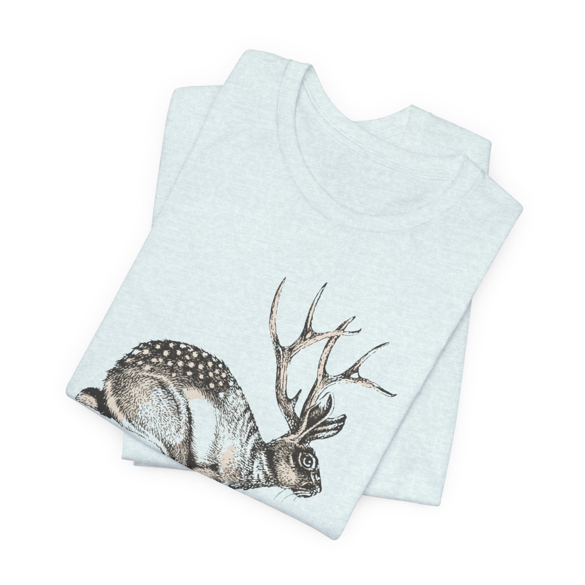 Gravity is a myth tee| hand -Drawn Jackalope Art, Script Motto