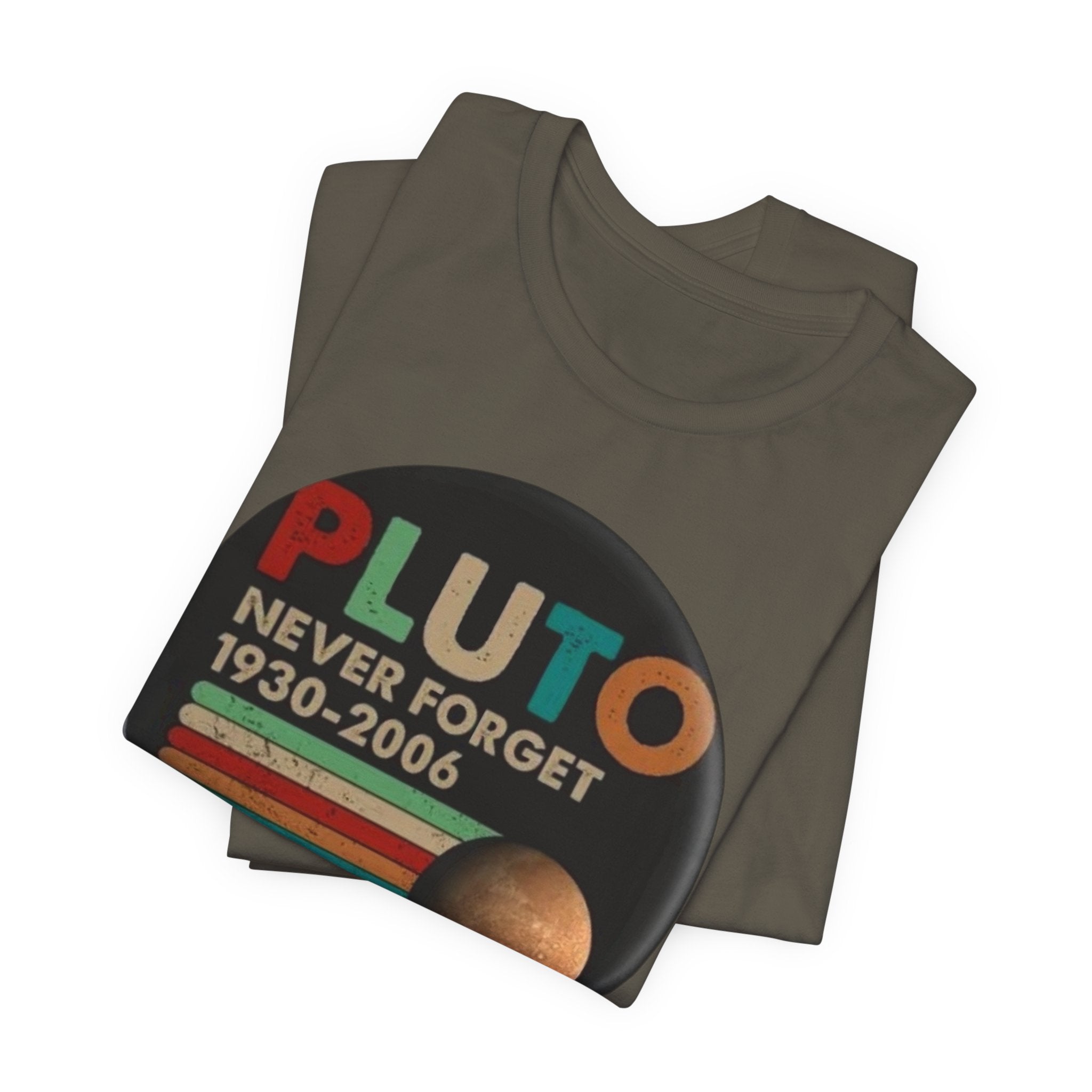 Pluto Never Forget 1930-2006 Tee | Planet Retro Astronomy Tee
