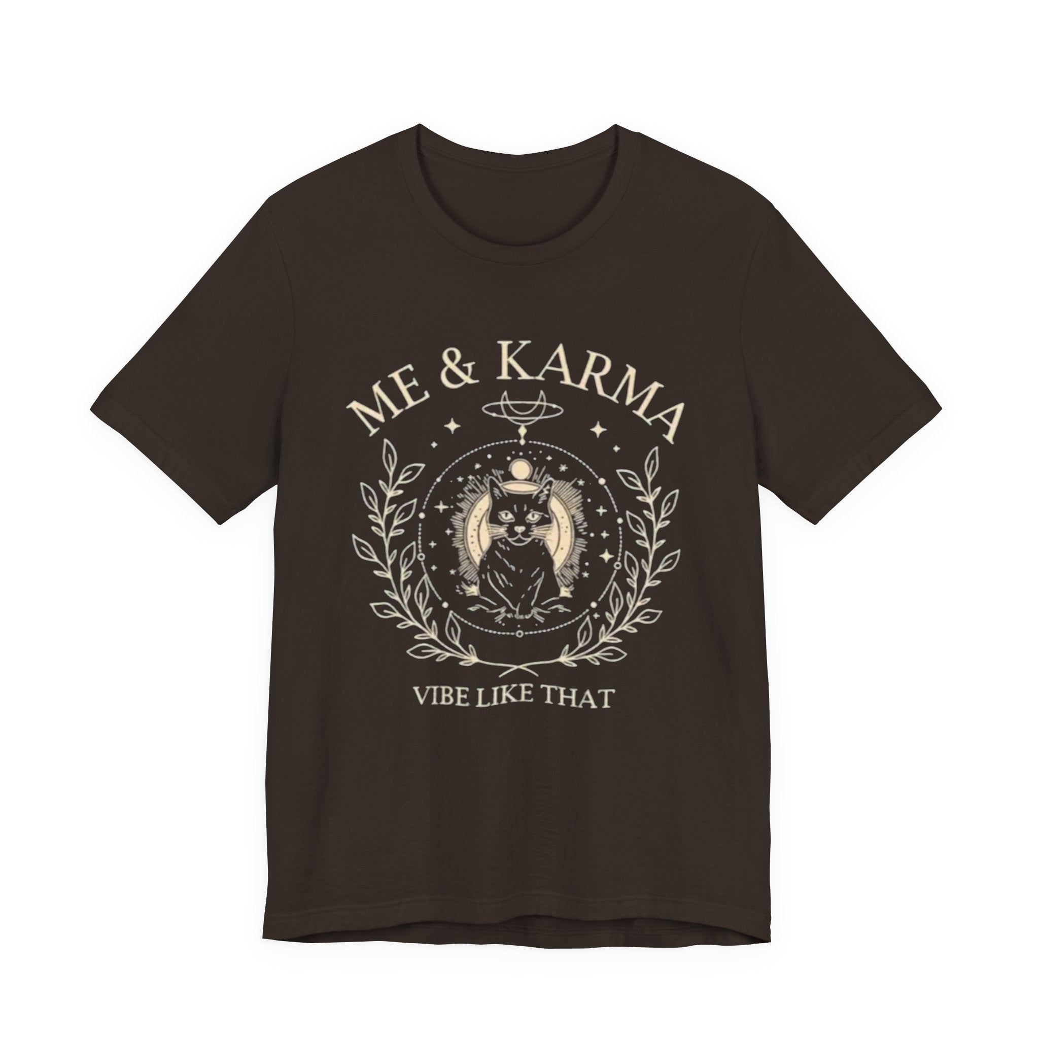 Karma Vibes Tee, Spiritual T-Shirt, Boho Shirt, Yoga Apparel, Gift for Her, Casual Fashion