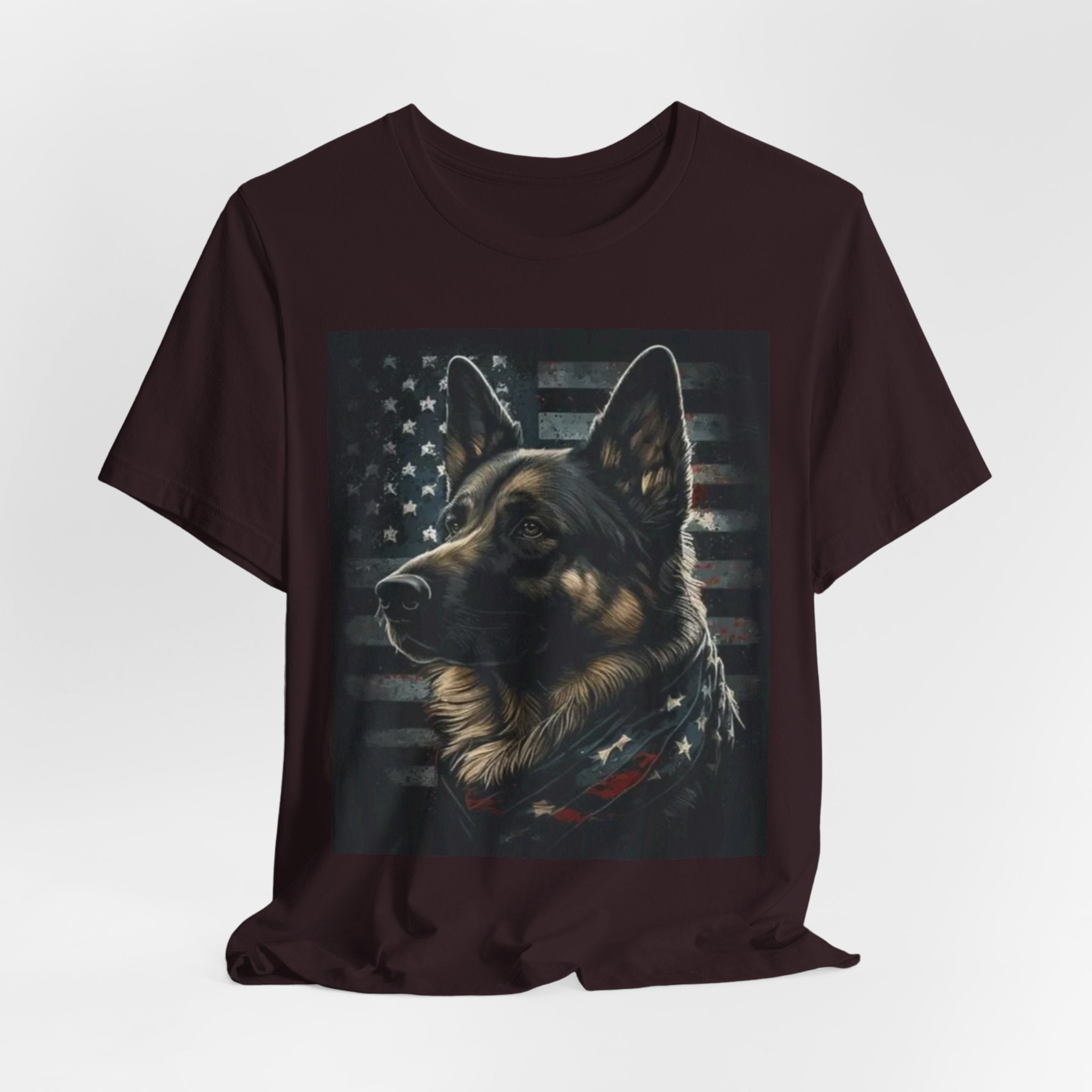 German Shepherd Patriotic Tee — Dog Lover American Flag Shirt