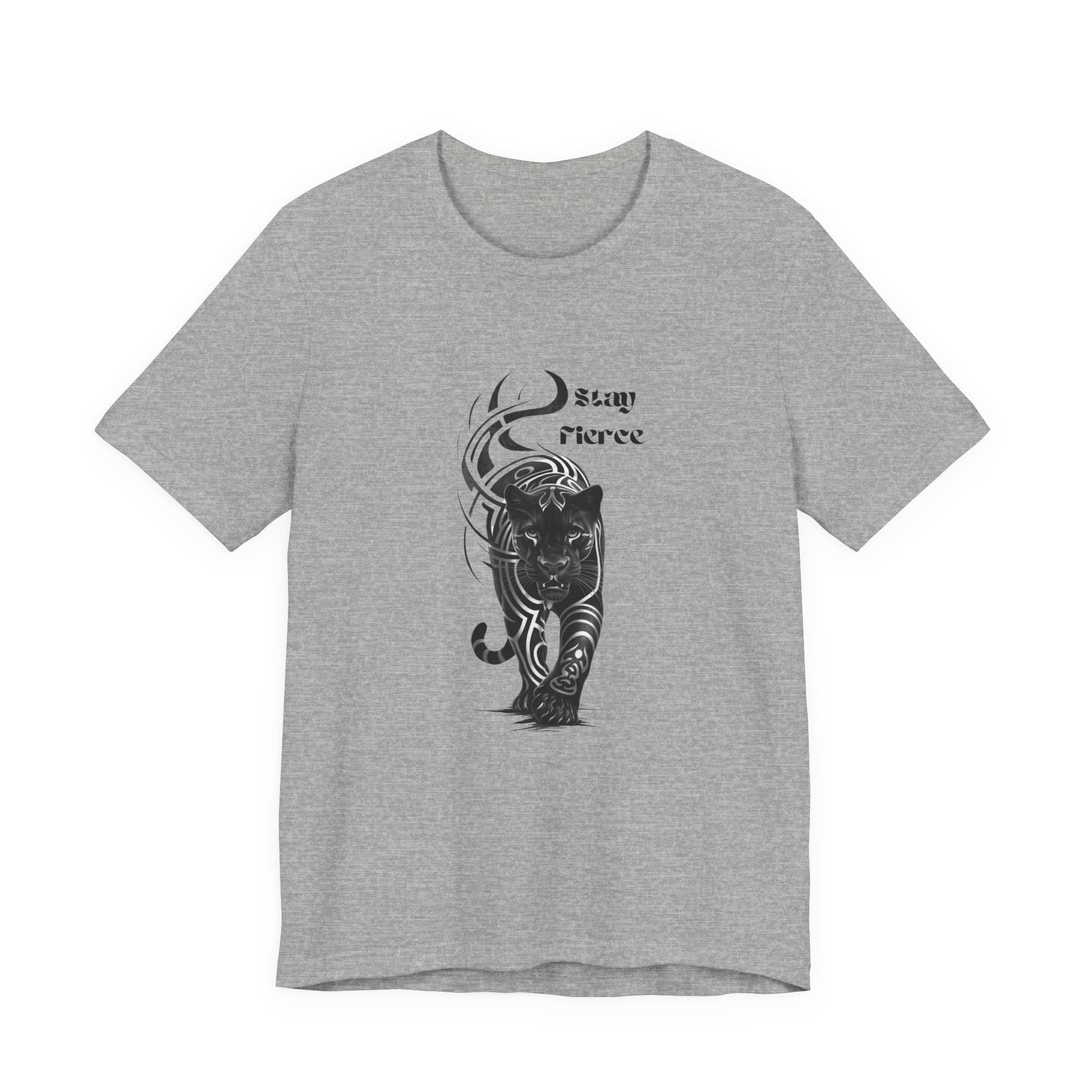 Stay fierce, Black Panther Motivational Inspirational  Bella Canvas soft Unisex Jersey Short Sleeve Tee