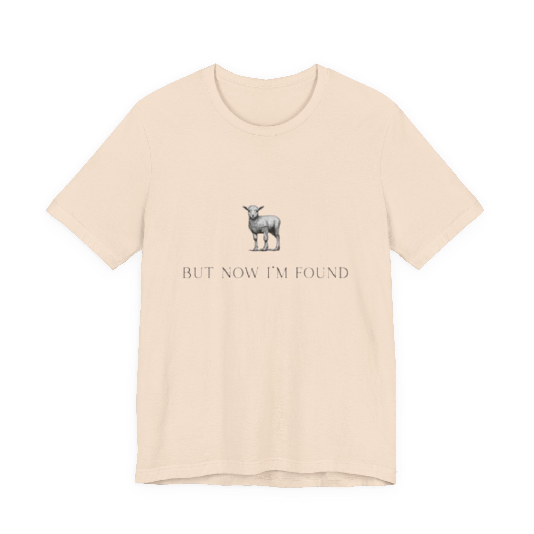 Lamb Illustration with "But Now I'm Found" Tee | christian tee, Jesus shirt, Spiritual shirt,