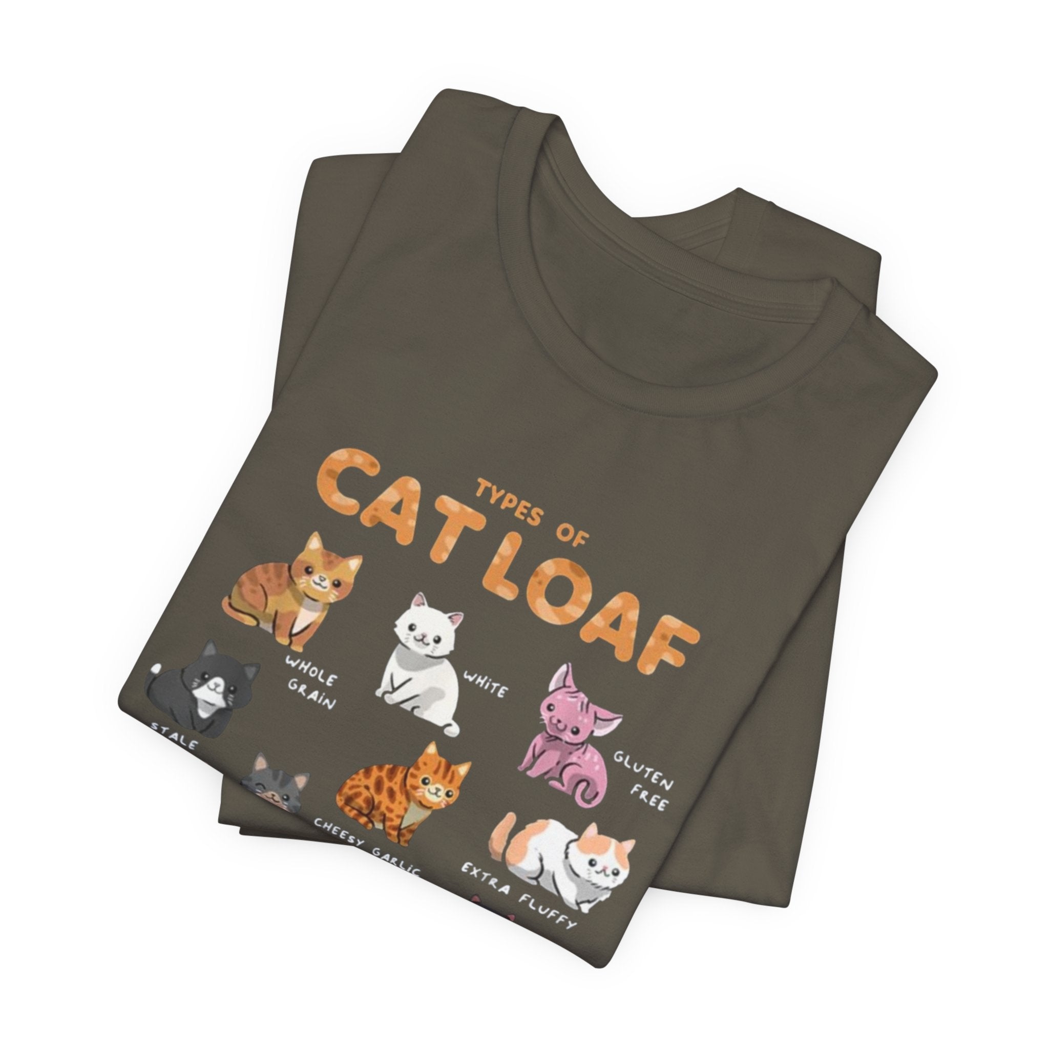 Types of Cat Loaf T-Shirt | Cute Cat Pose Illustration, Cat Lover Tee