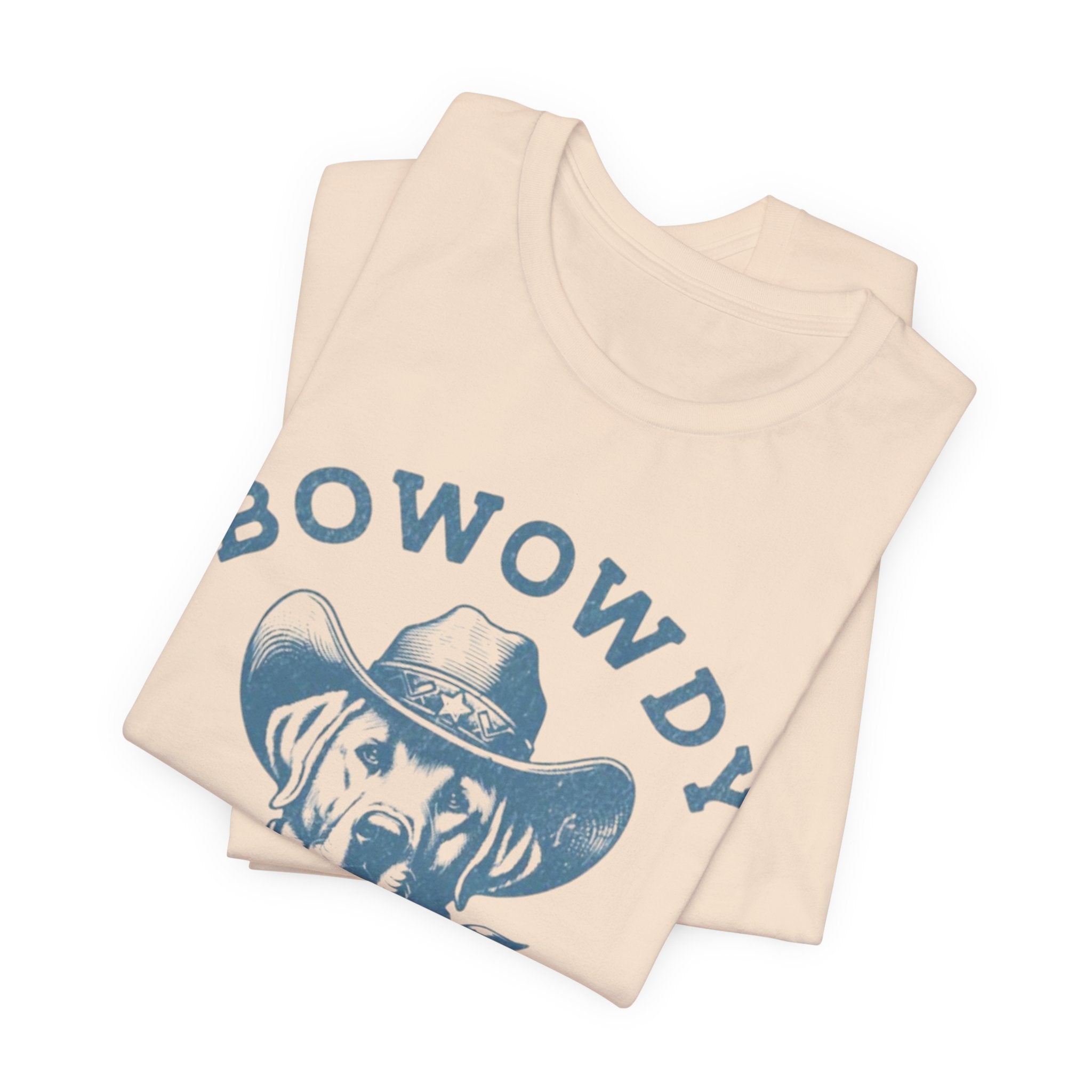 Bowowdy Dog Cowboy Tee | Western Dog Illustration, Bandana Hat