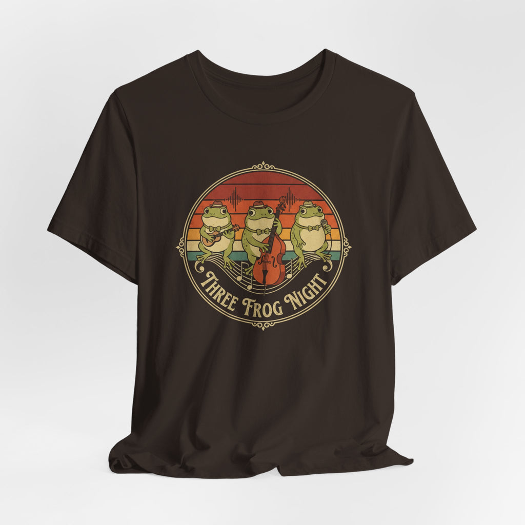 Three Frog Night T-Shirt | Retro Frog Band Graphic Tee