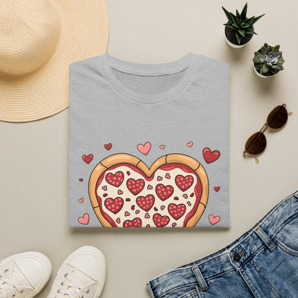 Pizza Heart T-Shirt, Foodie Tee, Love Pizza Shirt, Unisex Softstyle Tee, Pizza Lover Gift