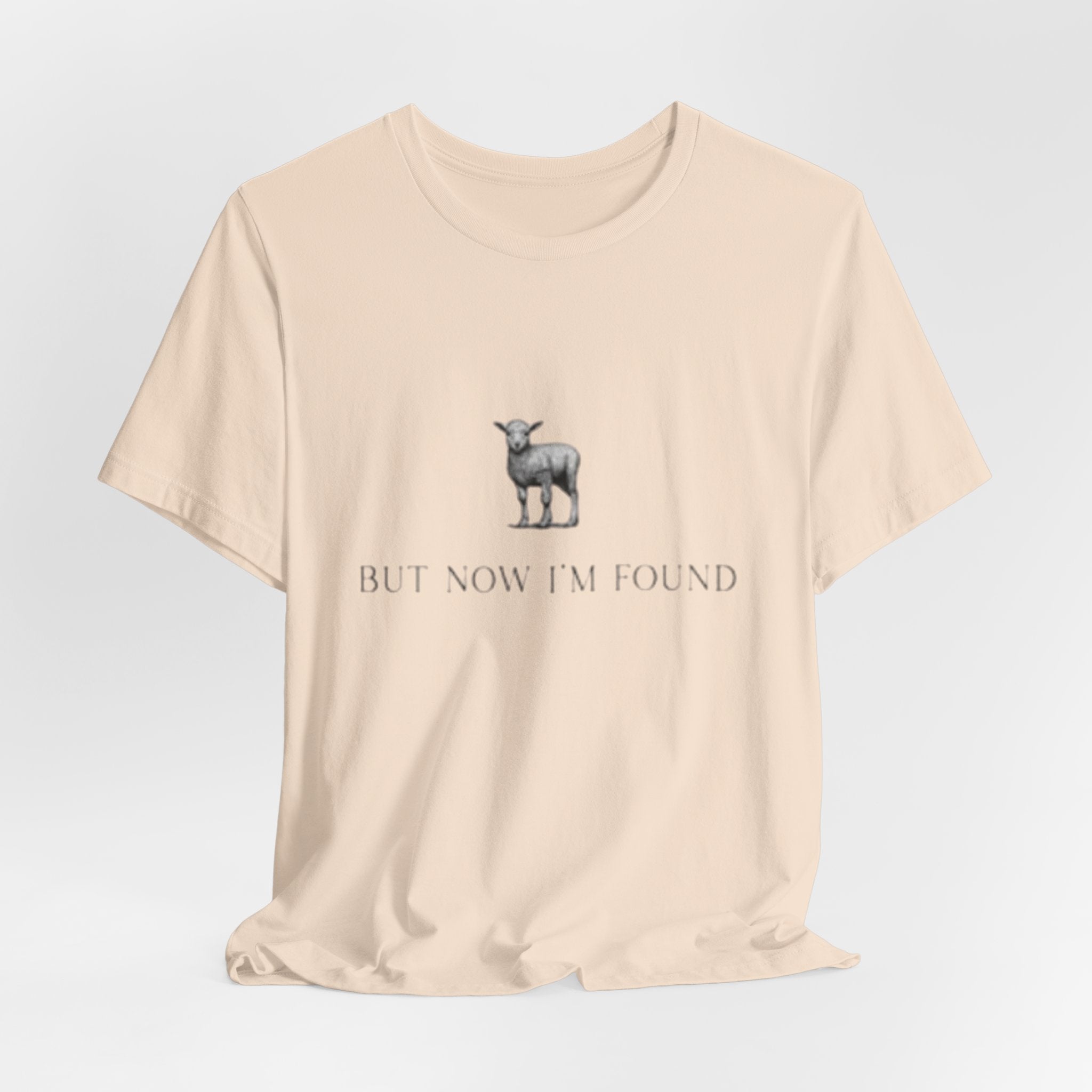 Lamb Illustration with "But Now I'm Found" Tee | christian tee, Jesus shirt, Spiritual shirt,
