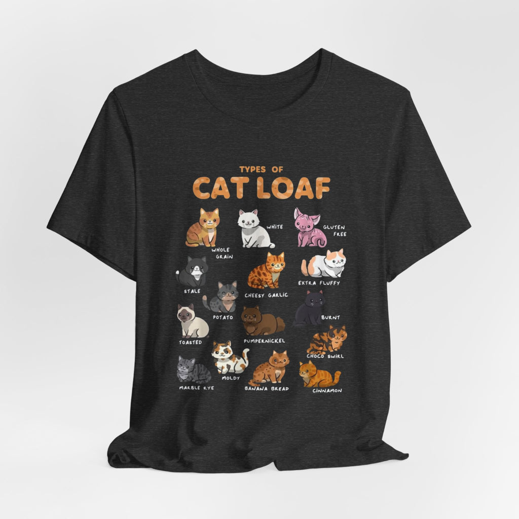 Types of Cat Loaf T-Shirt | Cute Cat Pose Illustration, Cat Lover Tee