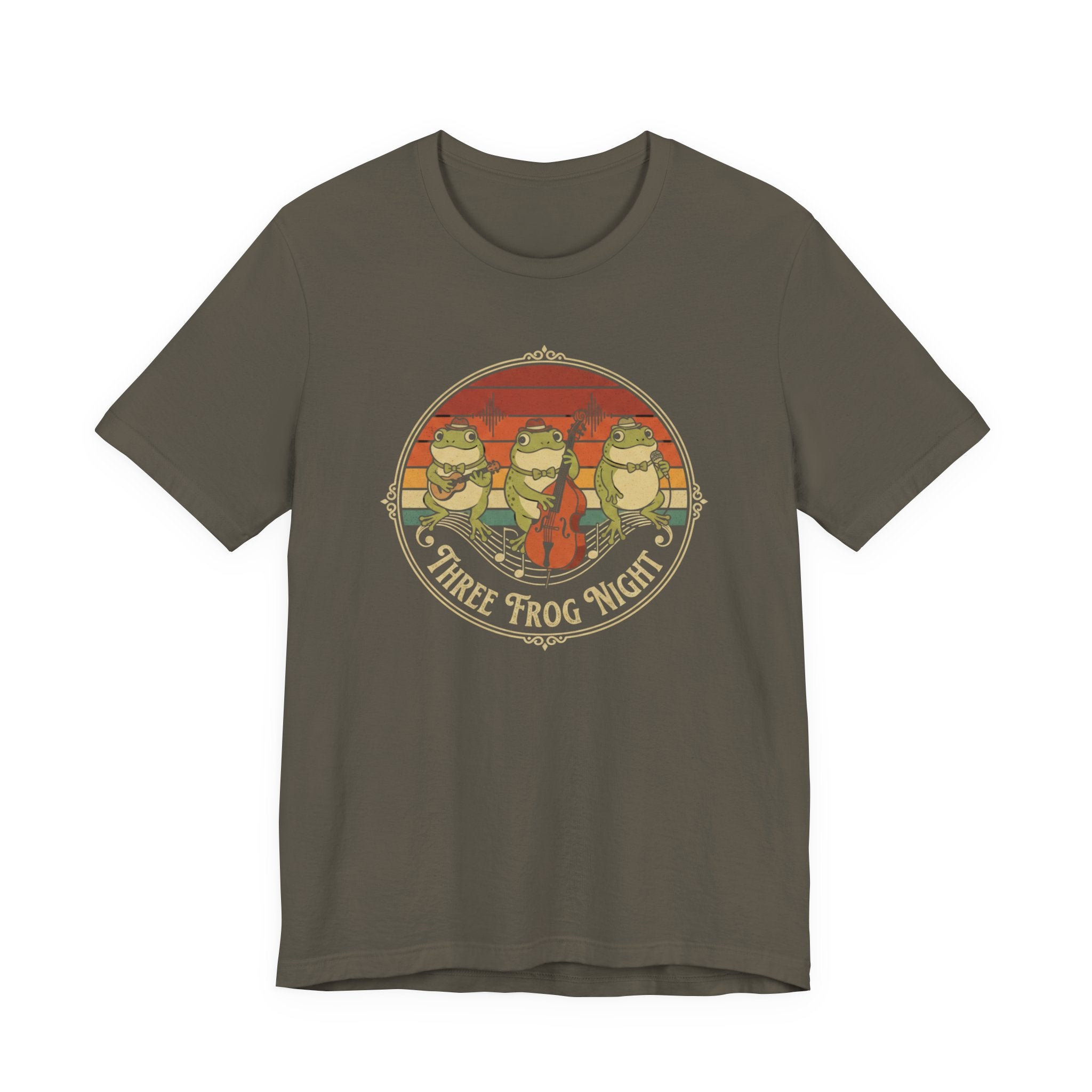 Three Frog Night T-Shirt | Retro Frog Band Graphic Tee