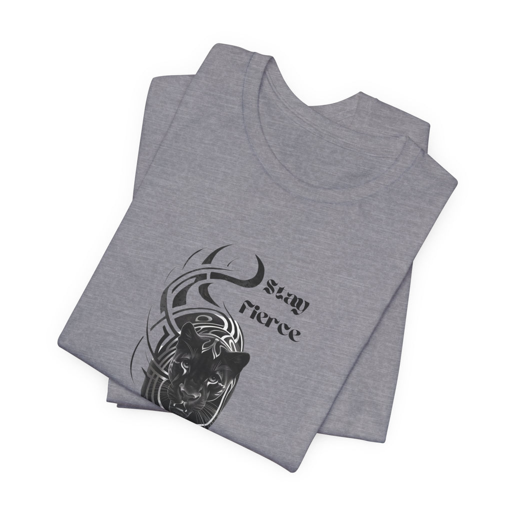 Stay fierce, Black Panther Motivational Inspirational  Bella Canvas soft Unisex Jersey Short Sleeve Tee