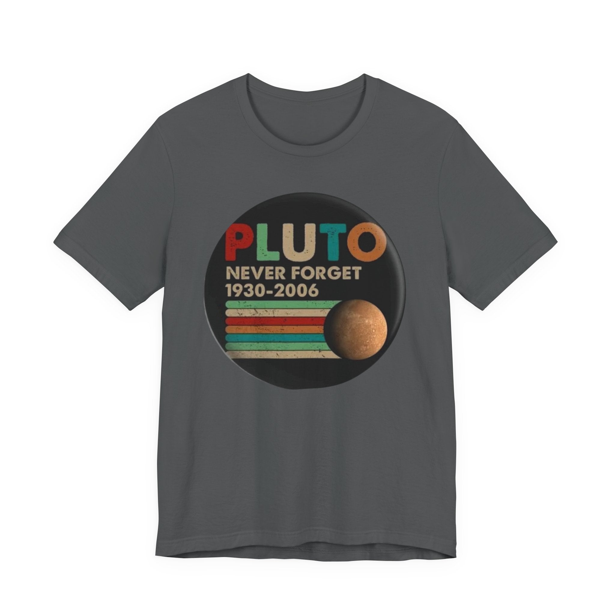 Pluto Never Forget 1930-2006 Tee | Planet Retro Astronomy Tee