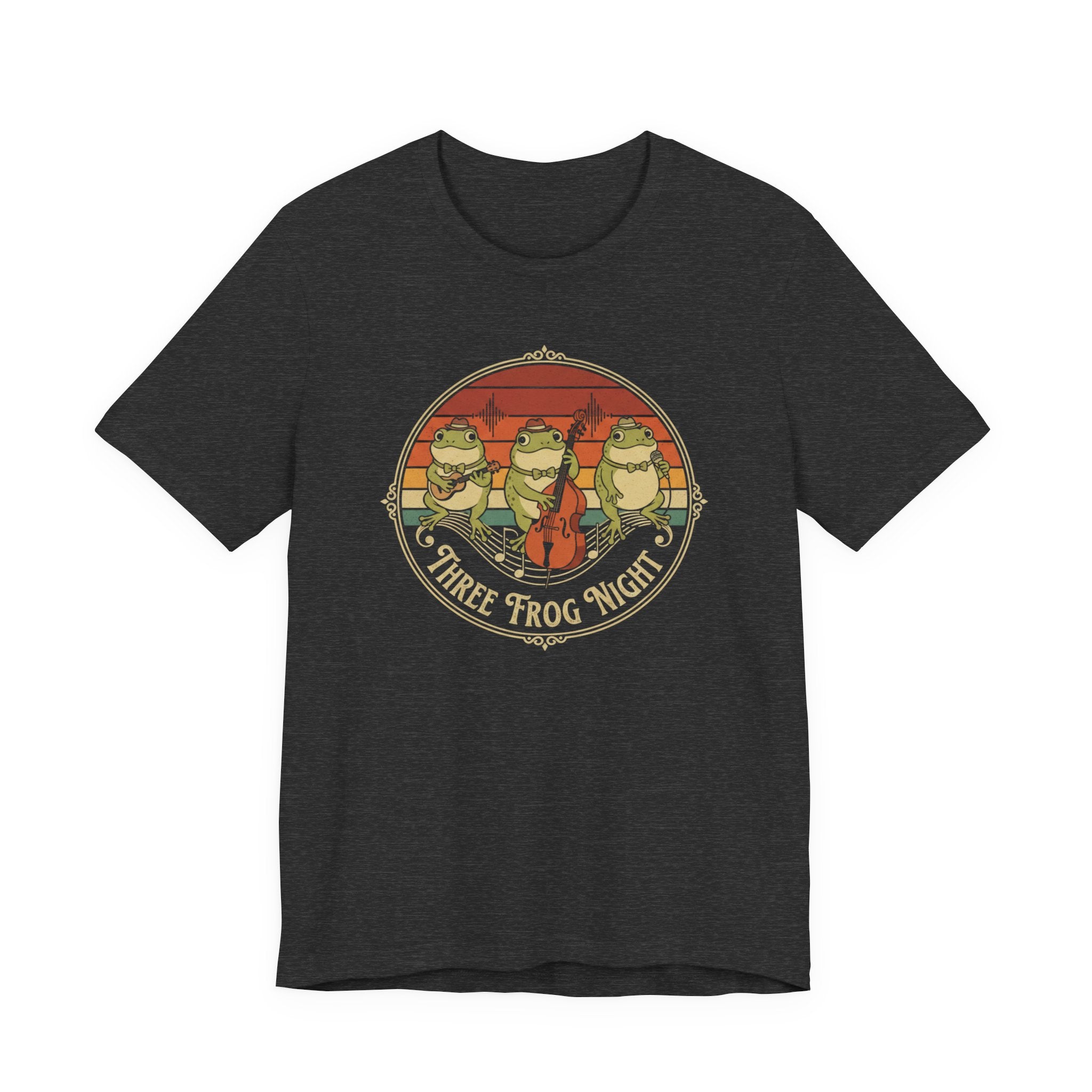 Three Frog Night T-Shirt | Retro Frog Band Graphic Tee