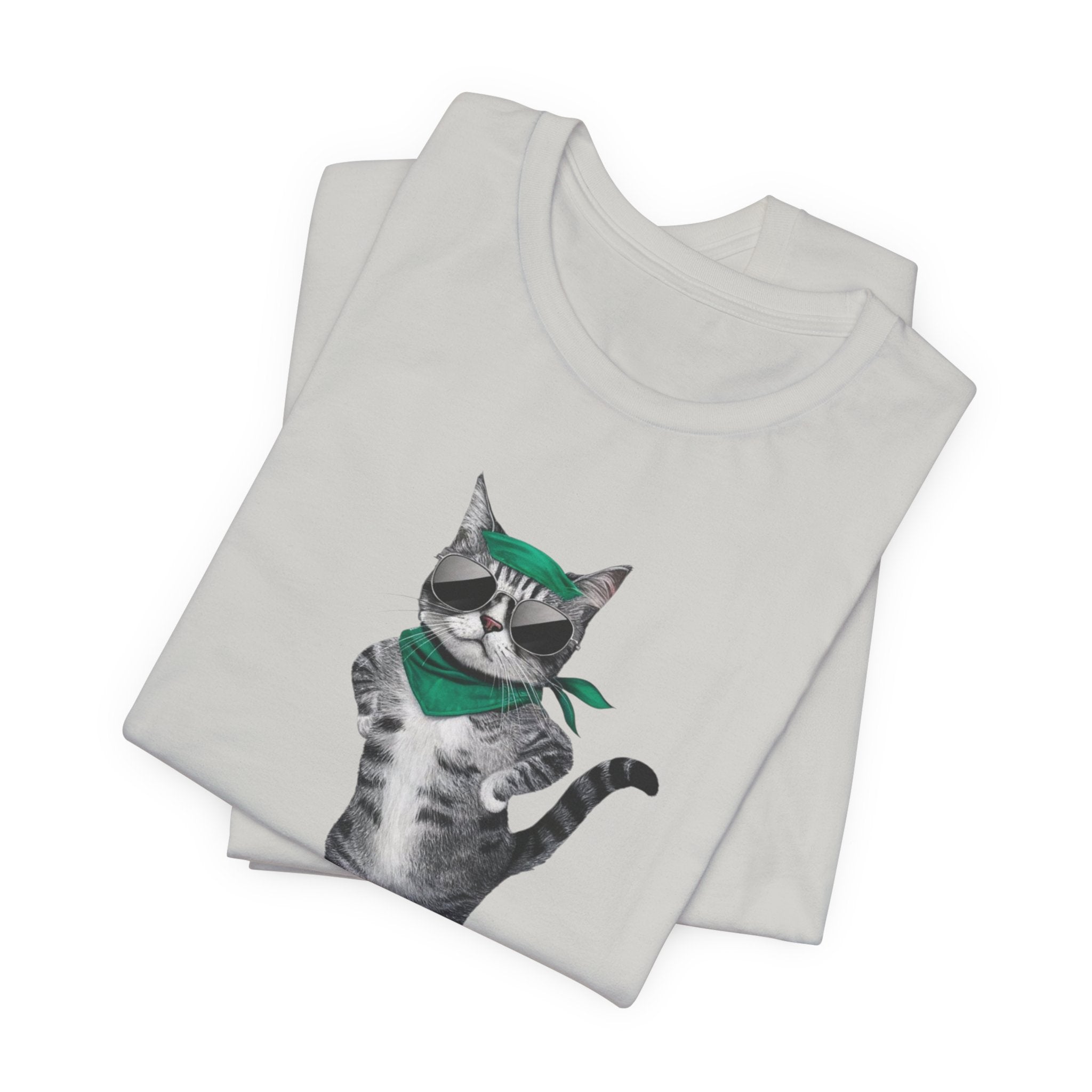 Skateboarding Cat Tee | Cool Cat on Skateboard Shirt