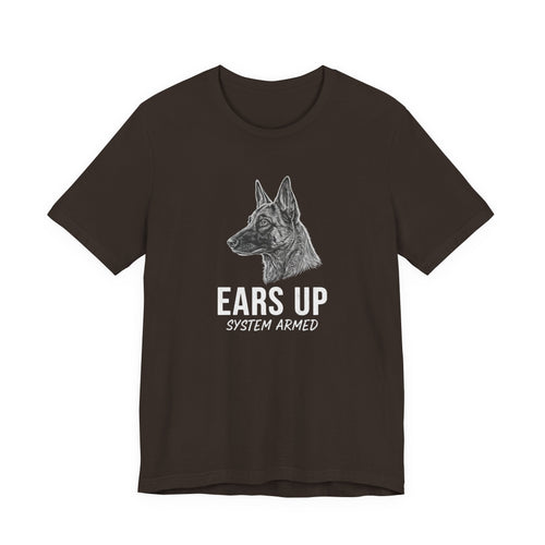 Belgian Malinios ears Up tee | Dog K9 Canine Shirt, Police K9 Design