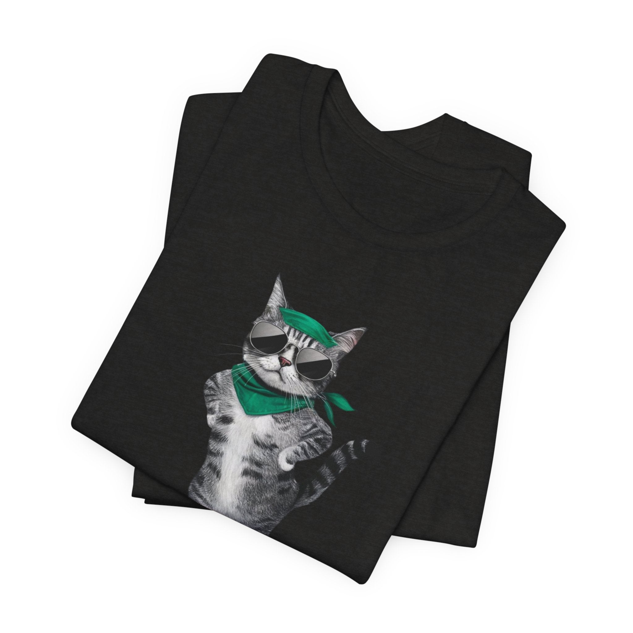 Skateboarding Cat Tee | Cool Cat on Skateboard Shirt
