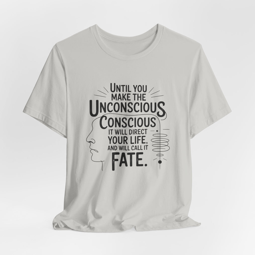 Carl Jung tee, Inspirational Quote Tee, Unisex Jersey Tee, Mindfulness T-Shirt, Motivational Shirt, Gift for Growth and Self-Discovery
