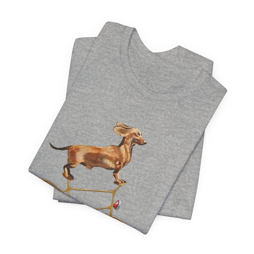 Dachshund Tee, Weiner Dog T-Shirt, Funny Dog Shirt, Unisex Jersey Short Sleeve Tee, Dog Lover Gift, Animal Graphic Tee