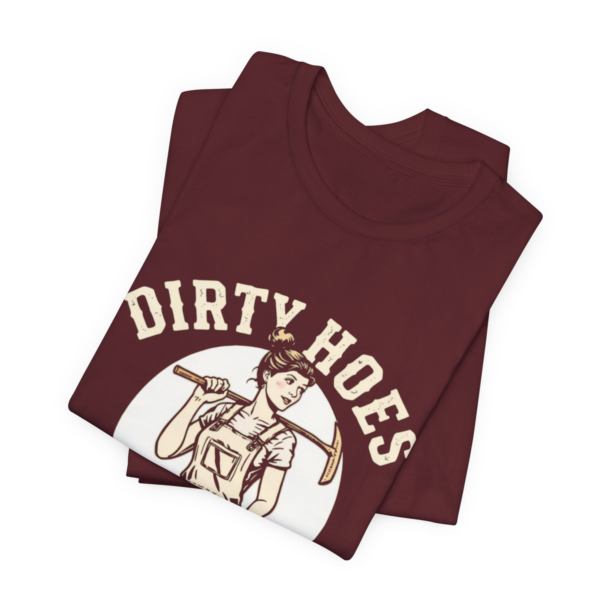 Dirty Hoes gardening Logo Tee | White Short Sleeve Shirt