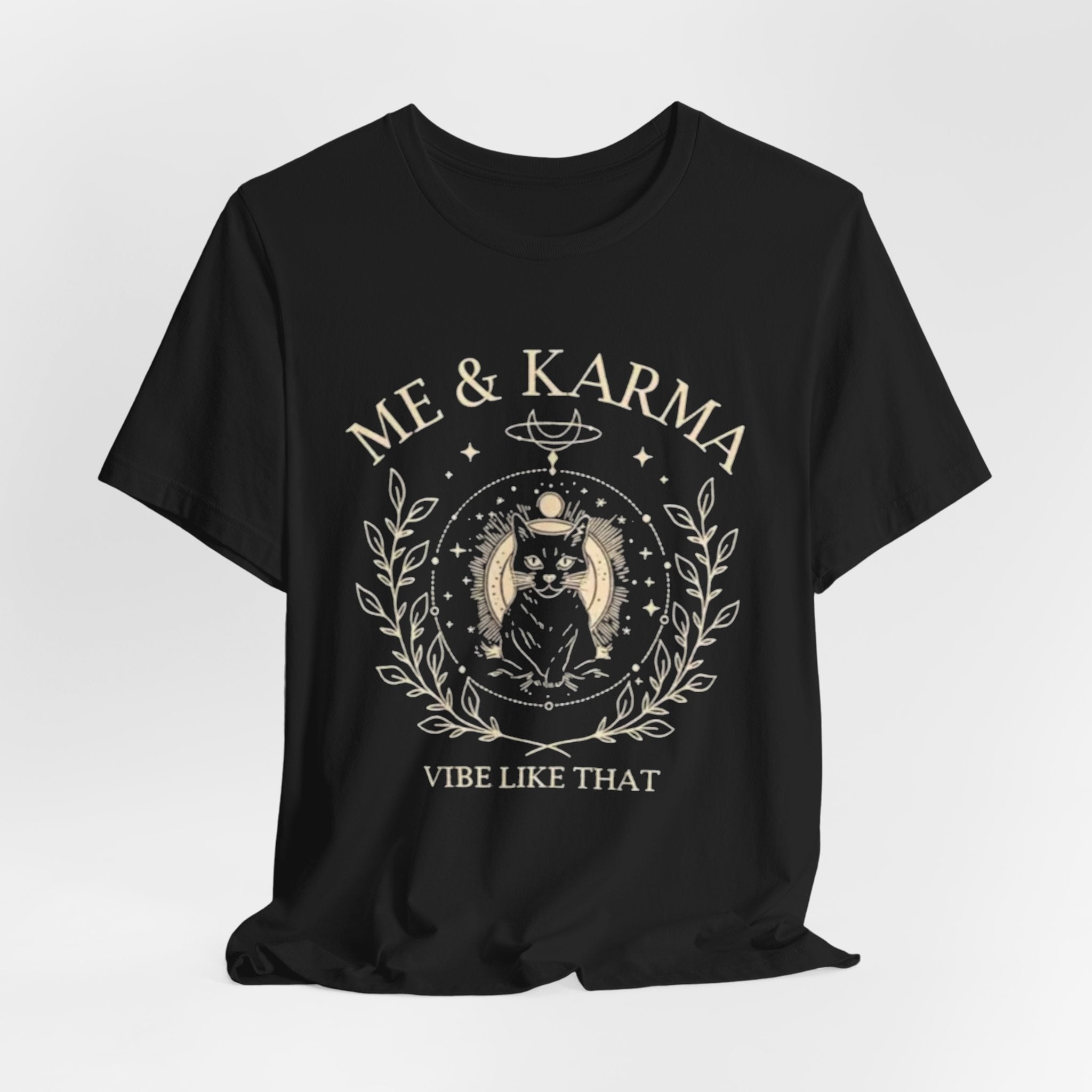 Karma Vibes Tee, Spiritual T-Shirt, Boho Shirt, Yoga Apparel, Gift for Her, Casual Fashion
