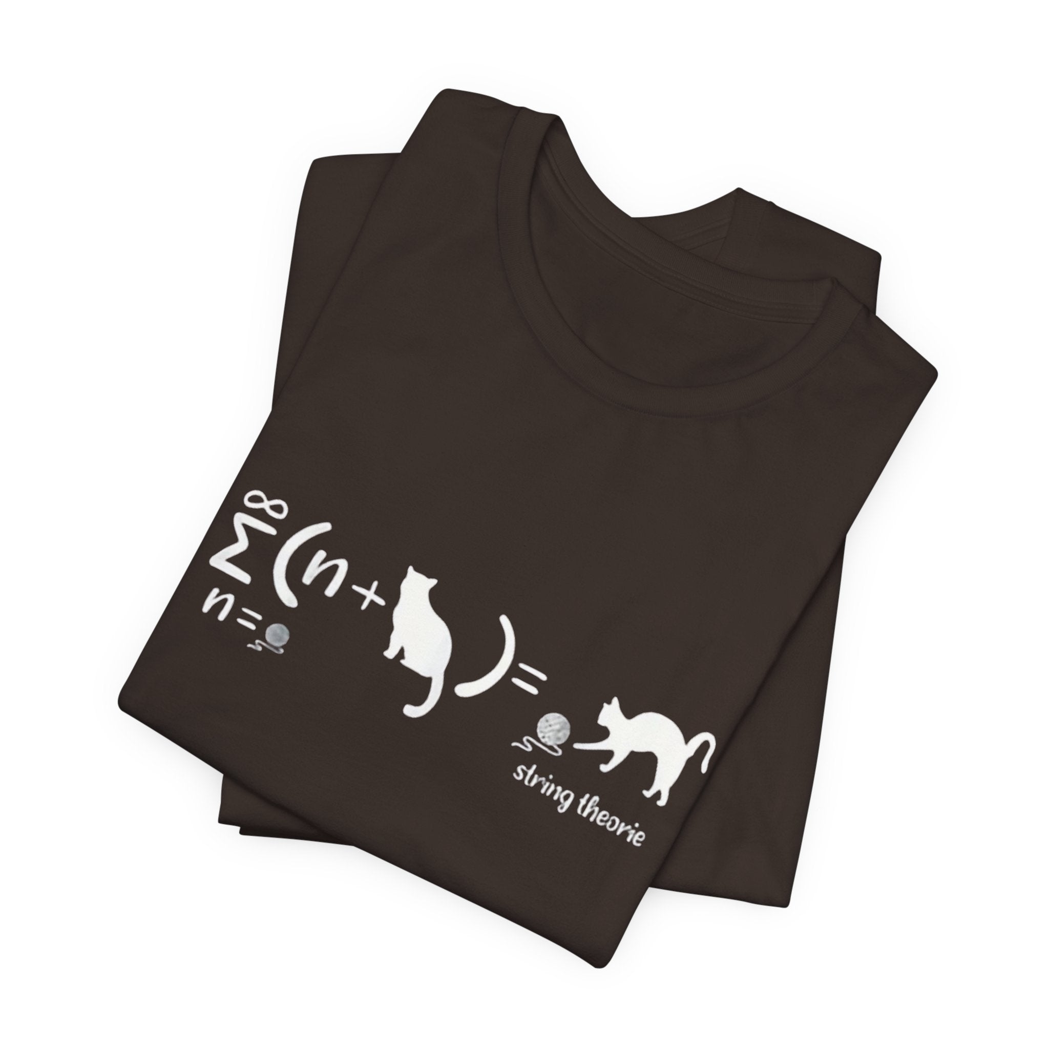 Cat String Theory T-Shirt | Math Physics Humor Tee