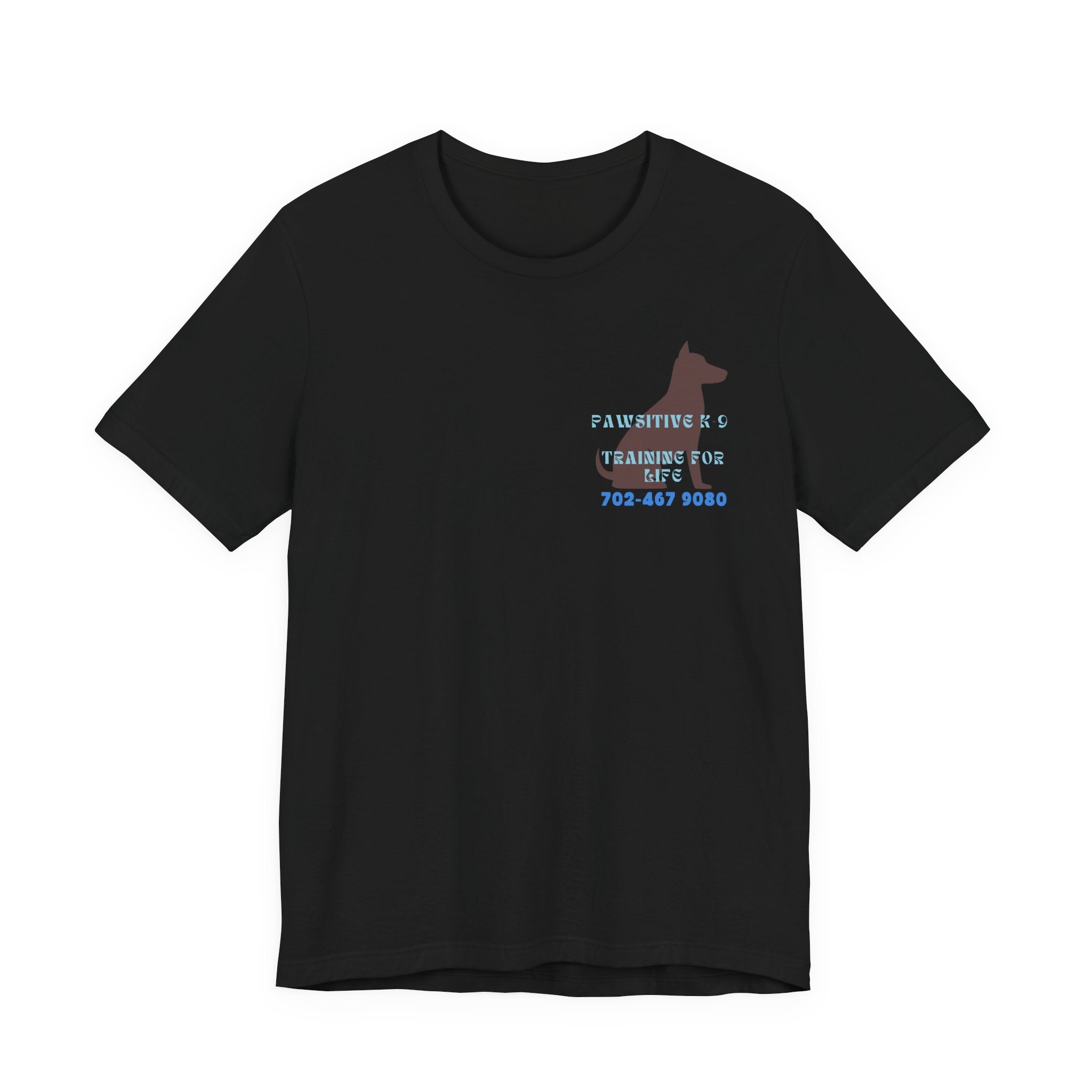 Dog Training T‑Shirt — “Pawsitive K9 Training for Life” Tee with Contact Number