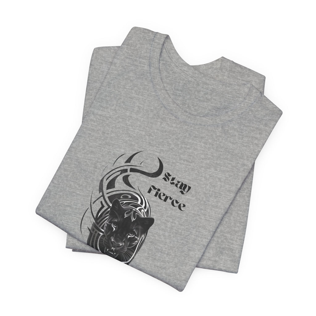 Stay fierce, Black Panther Motivational Inspirational  Bella Canvas soft Unisex Jersey Short Sleeve Tee