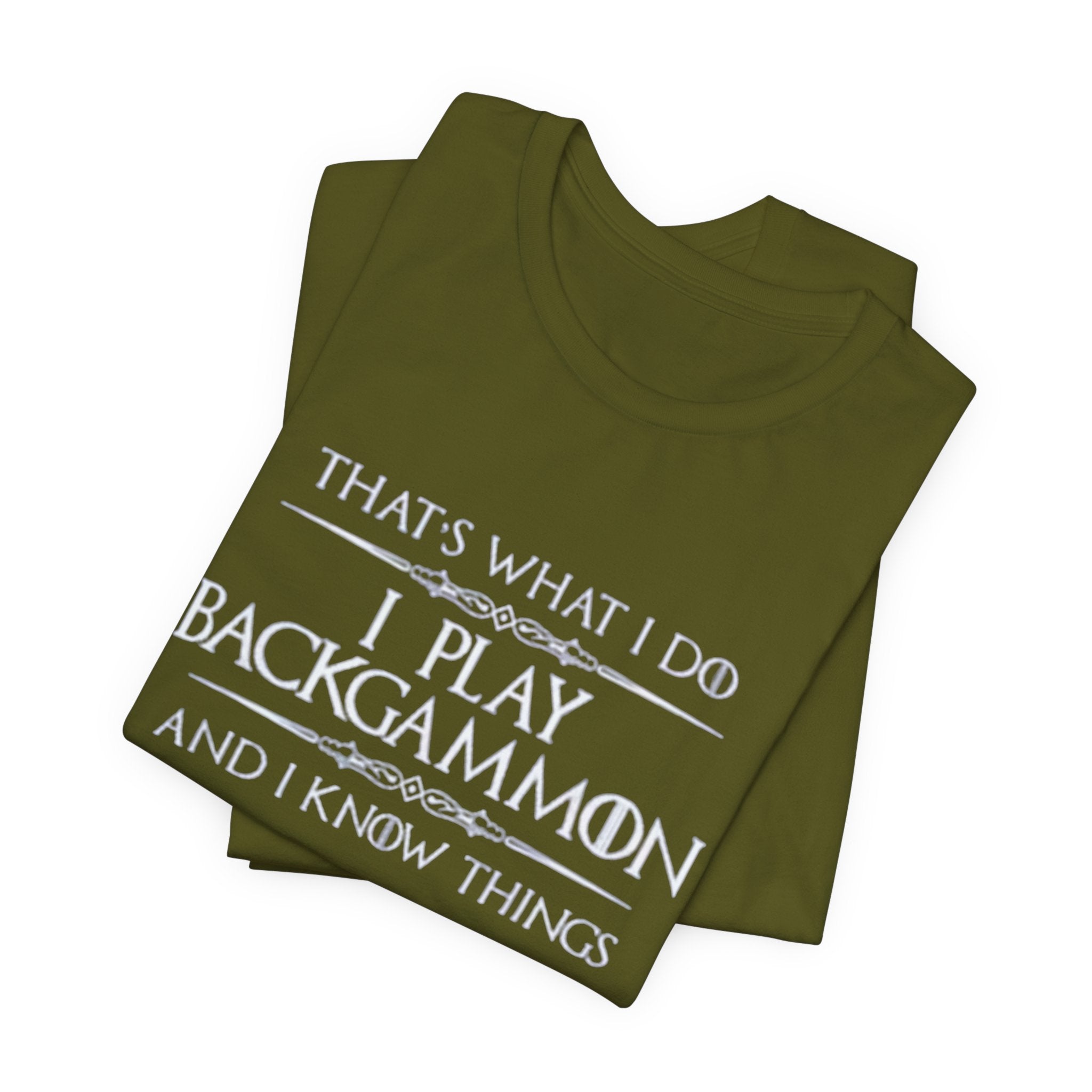 I Play Backgammon T-Shirt | Backgammon Player Tee, Board Game Shirt
