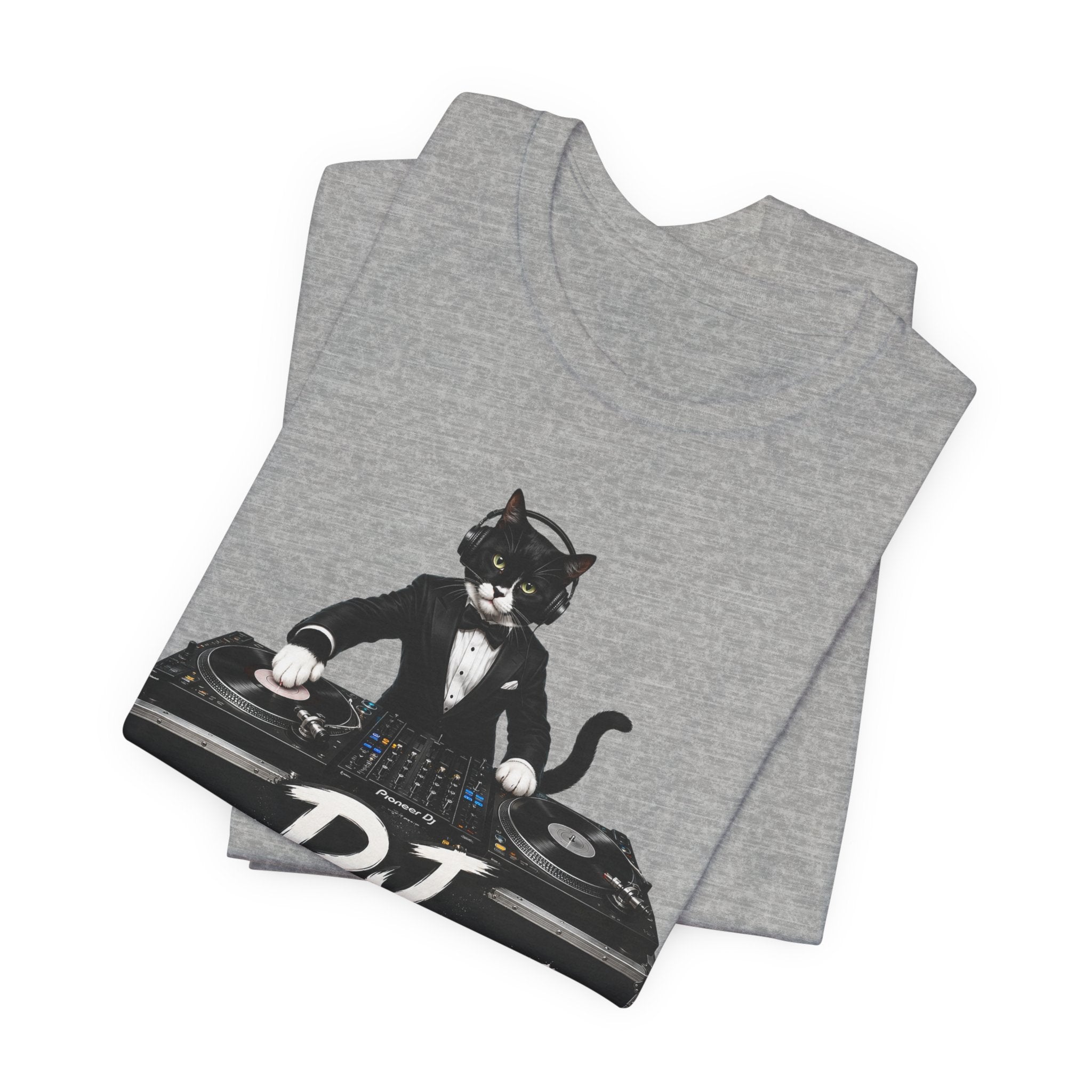 DJ Whiskers Cat DJ T-Shirt