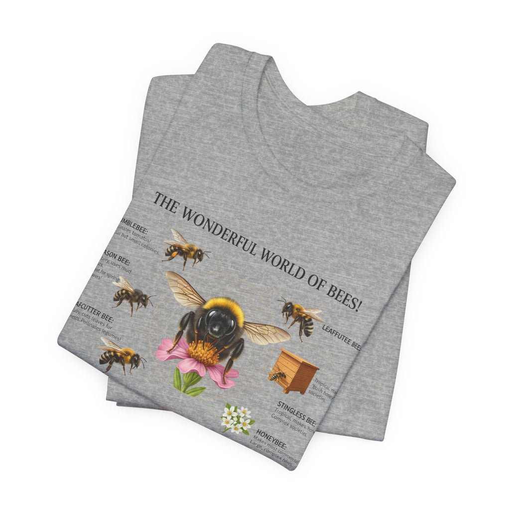 Bees T-Shirt | Bee Anatomy, Honey Jars, Pollinator Diagram