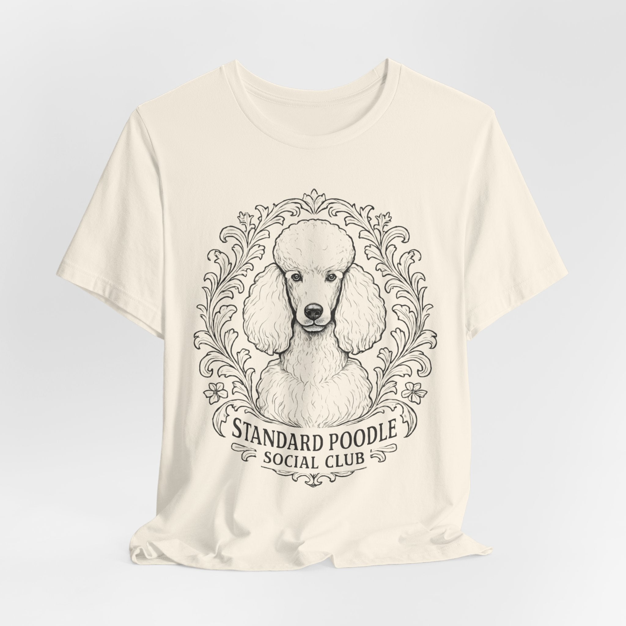 Standard Poodle Social Club Tee, Dog Lover Shirt, Pet Owner Gift, Canine Apparel, Animal Lovers T-Shirt, Unisex Short Sleeve Top