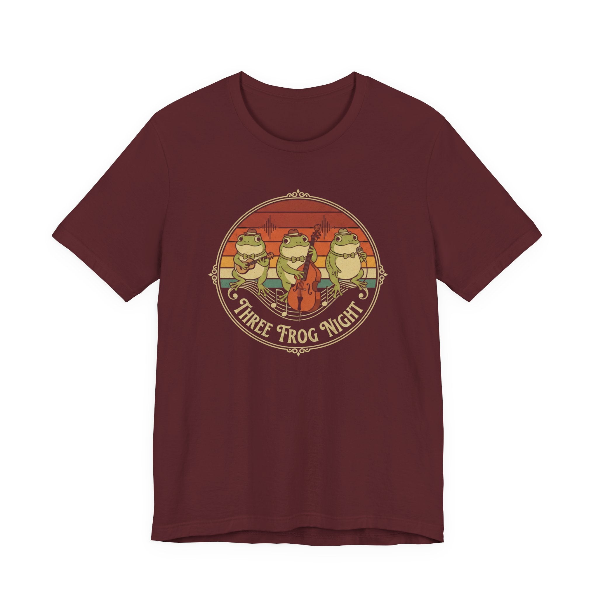Three Frog Night T-Shirt | Retro Frog Band Graphic Tee
